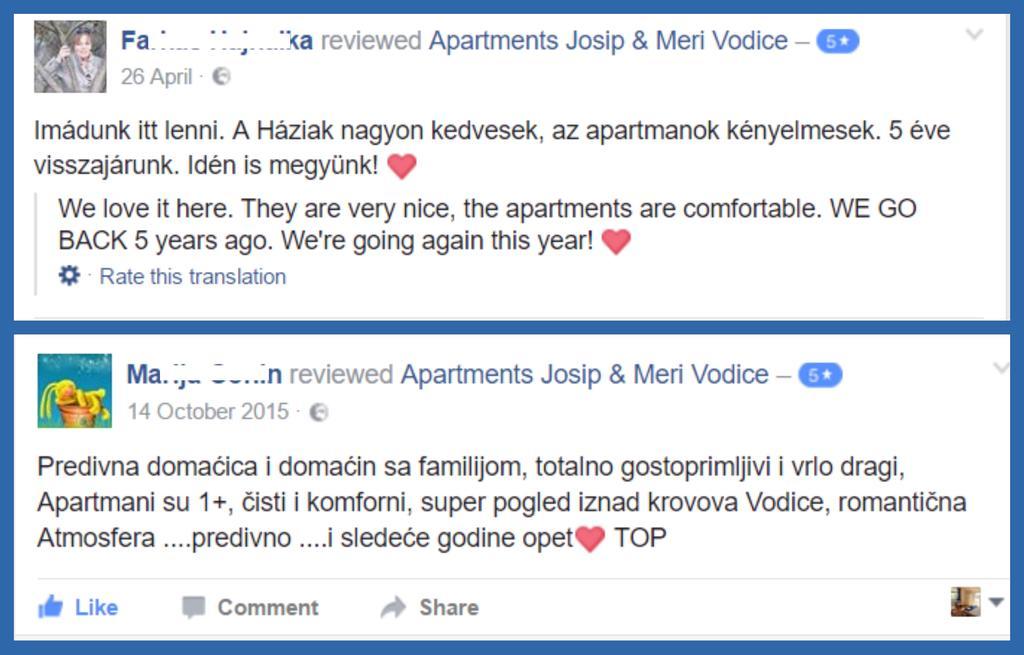Apartments Meri Vodice Esterno foto
